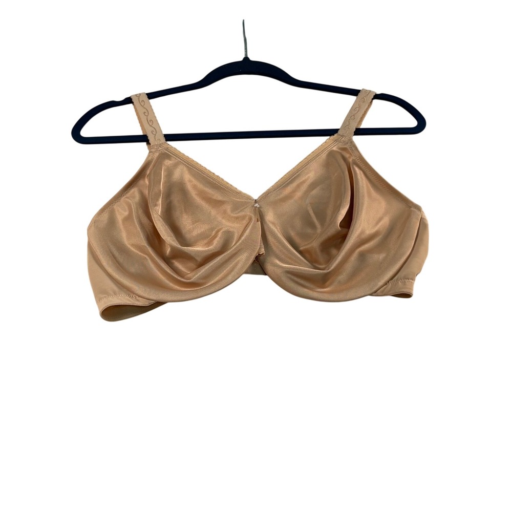 Wacoal Minimizer Bra Simple Shaping 44D Beige Seamless Unlined 857109 Under Wire